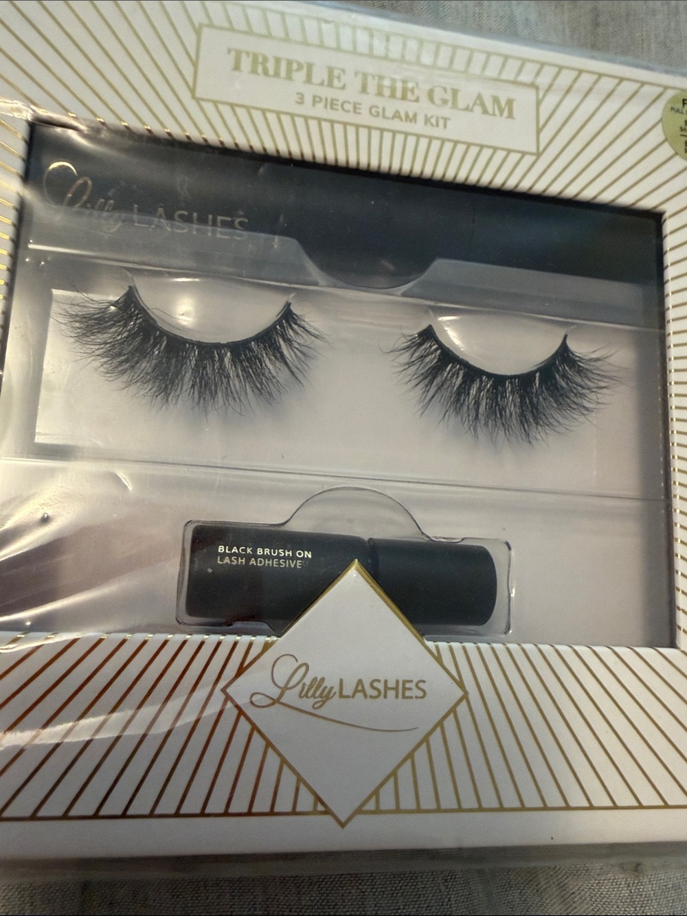 Lilly Lashes Triple The Glam 3-Piece Kit in Black